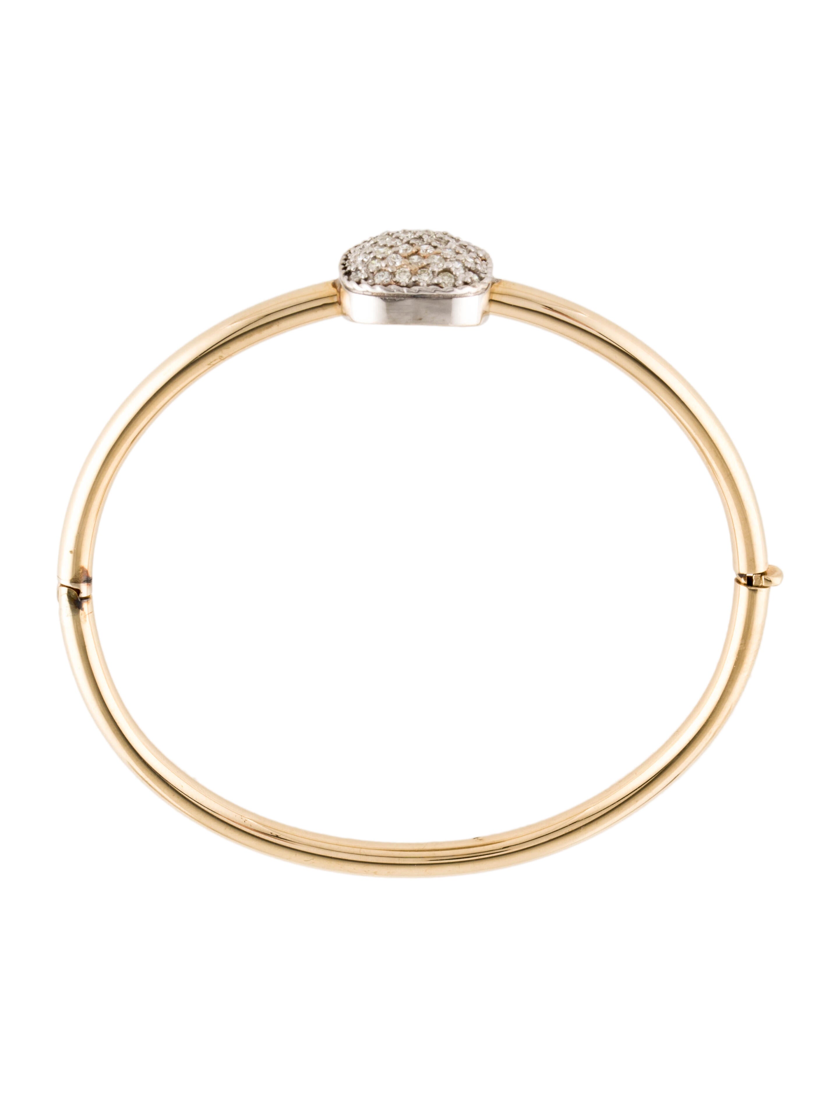 Bracelet 14K Diamond Station Bangle